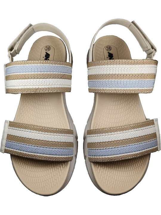 Women's Flat Sandals Beige