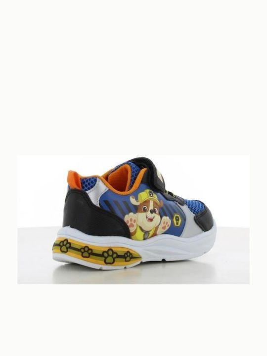 Παιδικά Sneakers με Σκρατς & Φωτάκια Μπλε