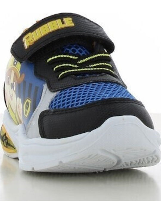 Παιδικά Sneakers με Σκρατς & Φωτάκια Μπλε