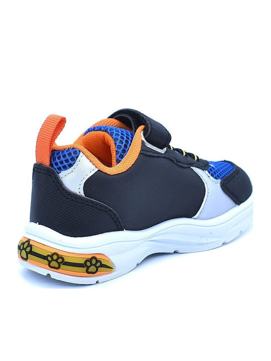 Παιδικά Sneakers με Σκρατς & Φωτάκια Μπλε