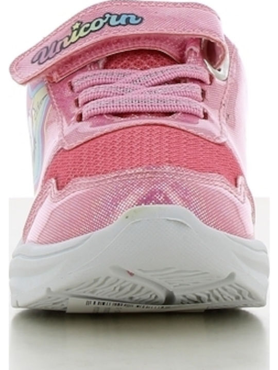 Unicorn Παιδικά Sneakers με Φωτάκια Φούξια