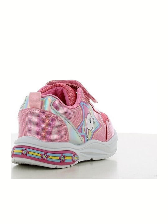 Unicorn Παιδικά Sneakers με Φωτάκια Φούξια