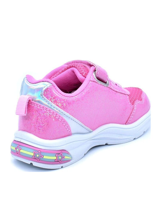 Unicorn Παιδικά Sneakers με Φωτάκια Φούξια