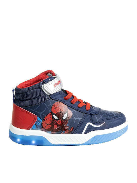 Kids Sneakers High with Scratch & Lights Multicolour