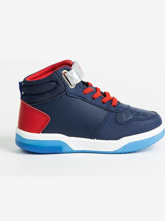 Kids Sneakers High with Scratch & Lights Multicolour