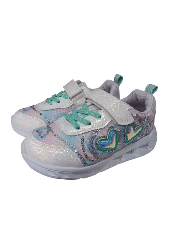 Kids Sneakers Anatomic with Scratch & Lights Pink