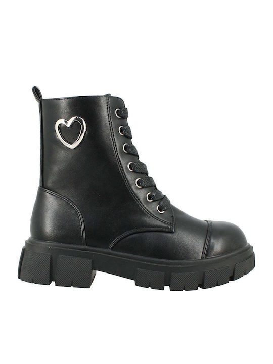 Kids Boots with Zipper Black