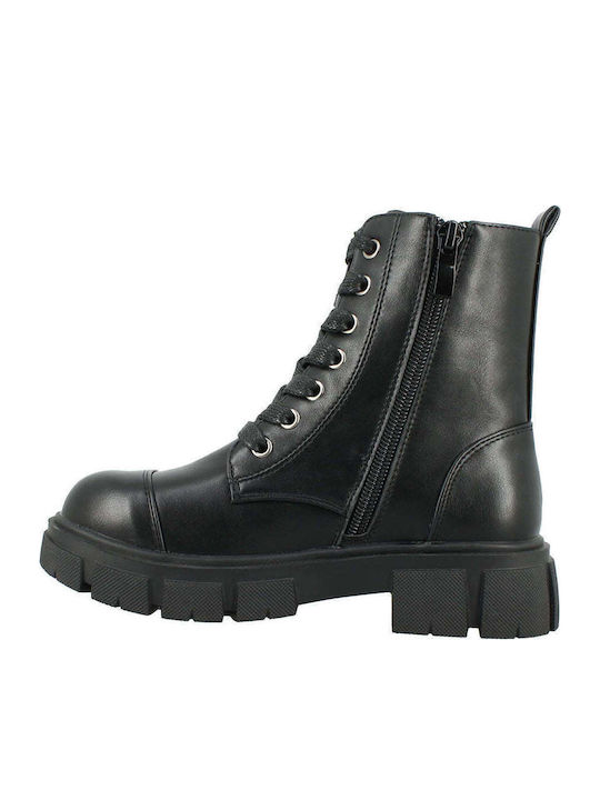 Kids Boots with Zipper Black