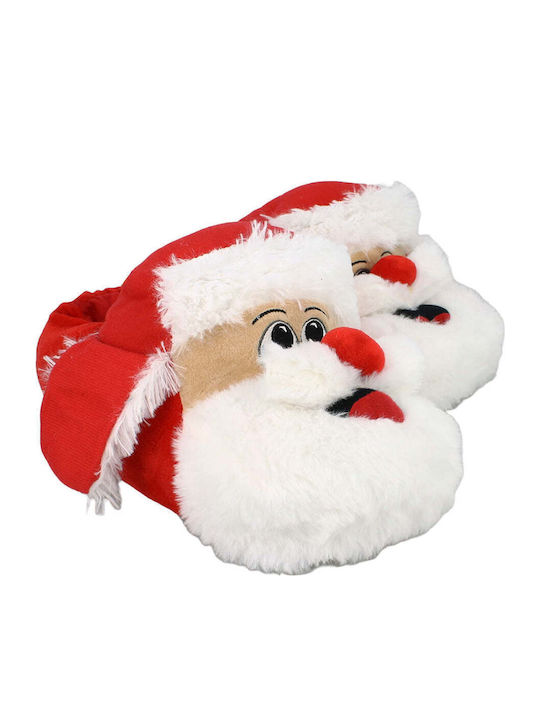 BORIS MAN FATHER CHRISTMAS Geschlossene Winterliche Herrenhausschuhe Red