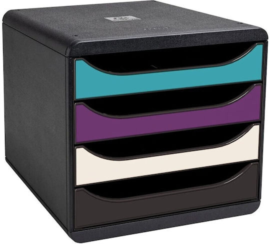 Exacompta Plastic Desktop Drawer Black