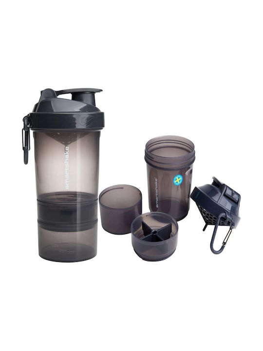 SmartShake Original2Go Plastic Protein Shaker 600ml Gray