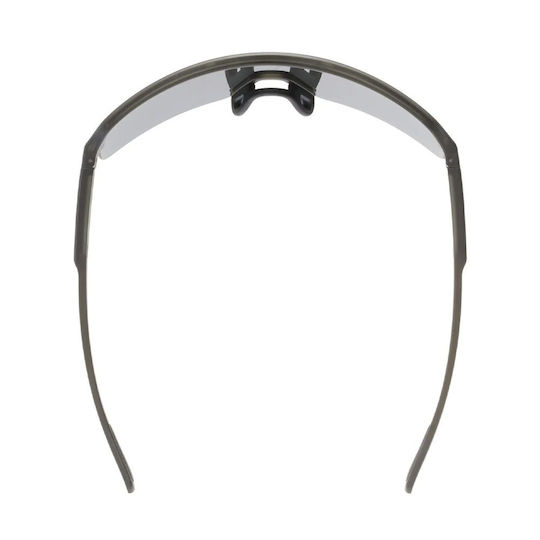 Uvex Fahrradbrillen mit Schwarzem Rahmen und Spiegel-Linsen / Transparente Linsen