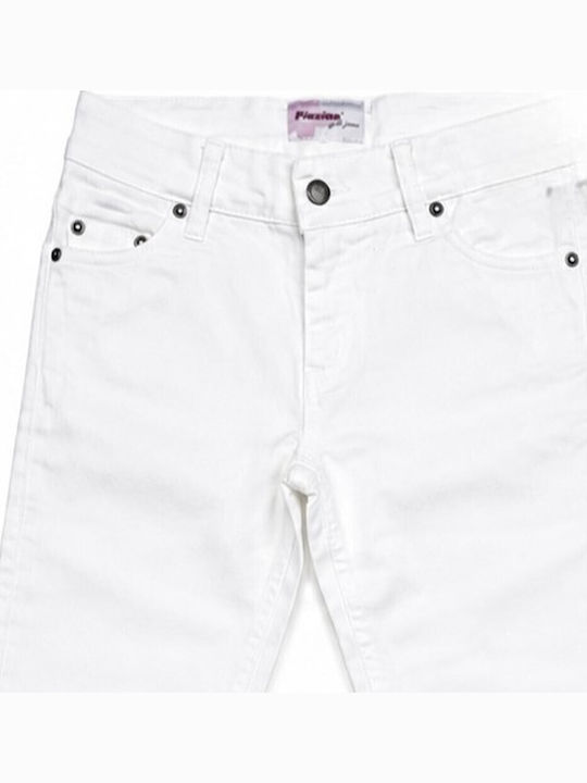 Kinderhose Denim Weiß