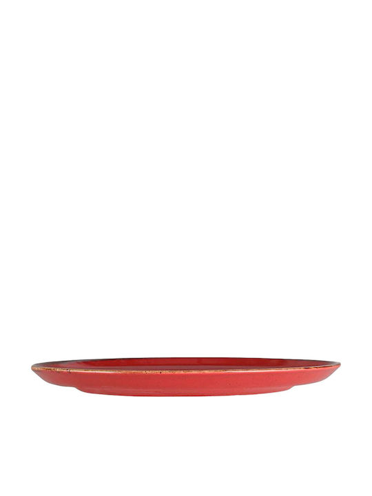 Porland Placă Joasă Din Porțelan Roșie 28cm