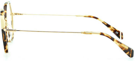 Kaleos Rawlings C-003 Brown Acetate Metal Prescription Eyeglass Frames