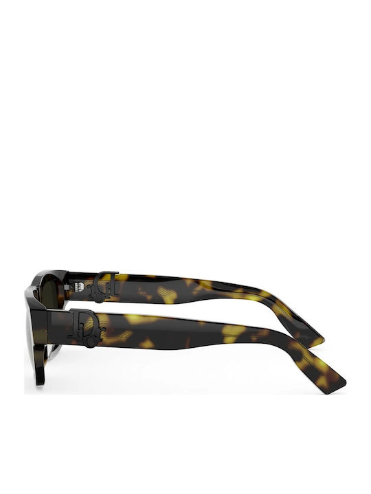 Unisex Sonnenbrillen mit Brauner Schildkröte Horn umrandetem Rahmen und Braunen Gläsern