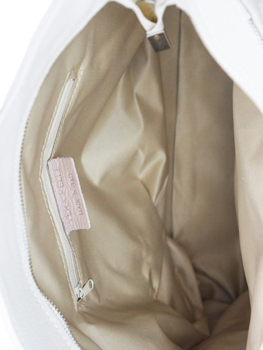 Leather Women's Crossbody Bag Beige