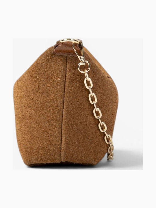Leather Women's Shoulder Bag Brown