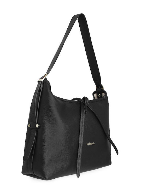 Leather Women's Shoulder Bag Black