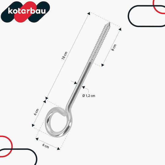 Kotarbau Βίδα Γάντζος Γαλβανιζέ