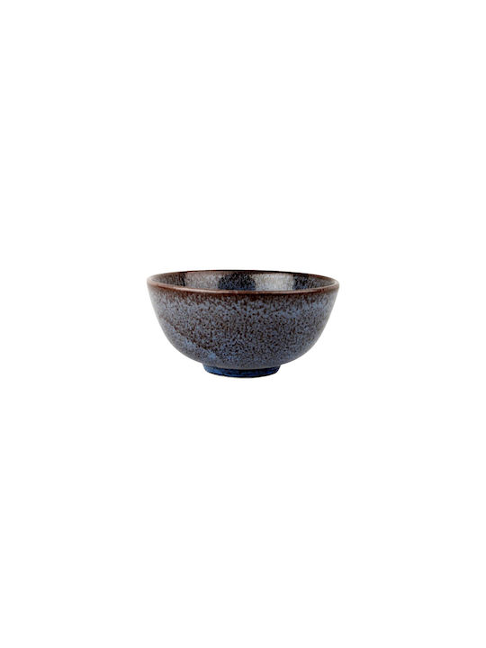 Porland Round Glass Serving Bowl Blue with Diameter 13cm