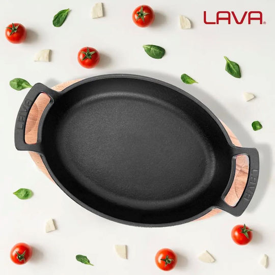 Lava Πλατώ Σερβιρίσματος Ξύλινο 27x20εκ.