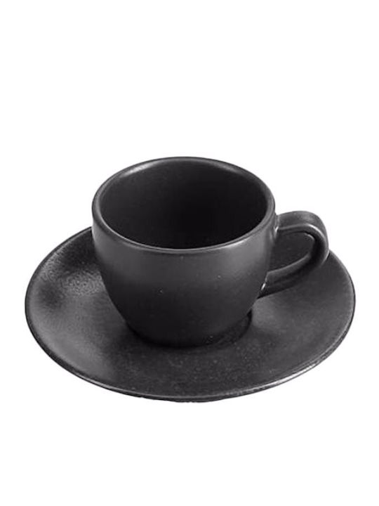 Porland Coffee Cup Made of Black Porcelain 80ml
