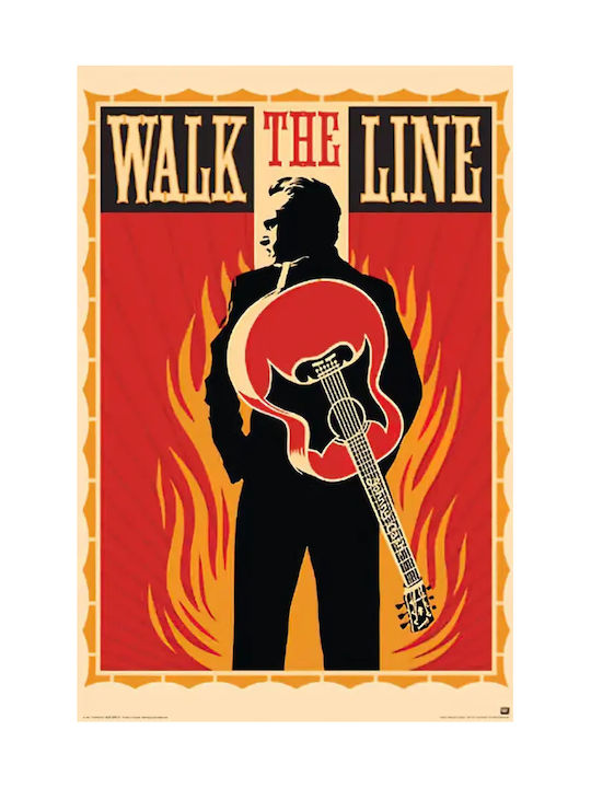 Плакат Johnny Cash Walk Line Maxi Poster 61x91.5см #716 G832660