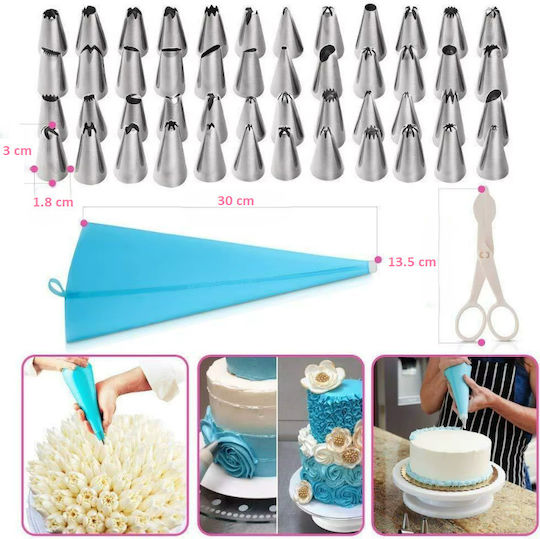 Set Pungi De Patiserie De Unică Folosință Din Plastic 1cm 124 Bucăți ZT1XJ53QWS180