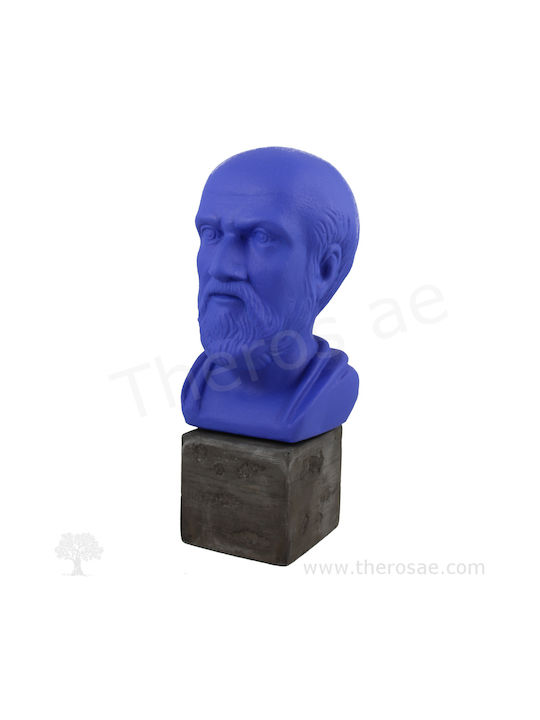 Dekorative Büste aus Keramik Material des Hippokrates 23cm