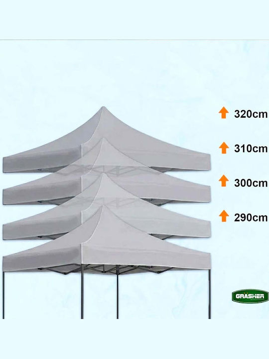 Grasher Zusammenklappbares Garten Gazebo Beige 3x3m