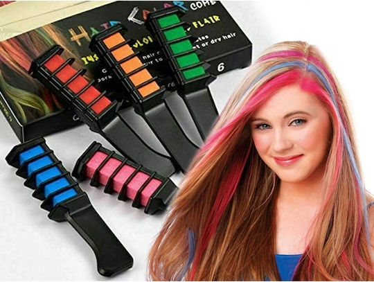 Set de 6 piepteni pentru vopsirea părului Multicolori