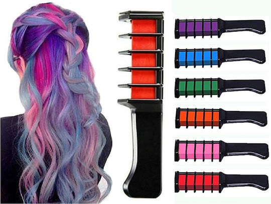 Set de 6 piepteni pentru vopsirea părului Multicolori