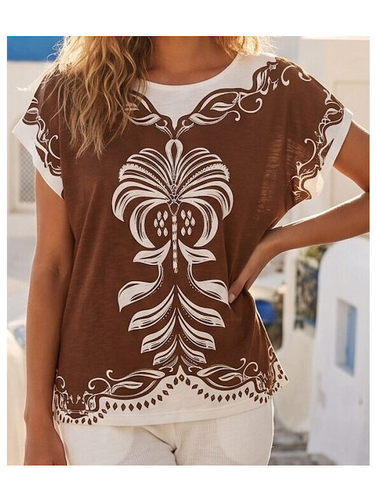 Γυναικείο T-shirt Καφε