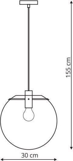 Light Prestige Hängelampe Schwarz mit Fassung E27 155x155x155cm.