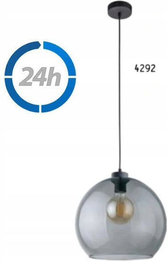 TK Lighting Cubus Κρεμαστό Φωτιστικό Μαύρο με Ντουί E27