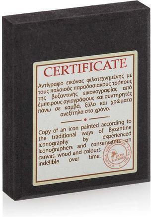 Panagia Athonitissa Icon Canvas Gold Background 6 X 5 Cm
