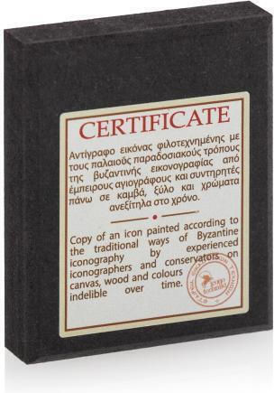 Panagia Pantanassa Canvas Icon Gold Background 6 X 5 Cm