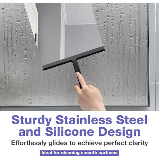 Universal Cleaning Squeegee Kincmax 24.5 X 23.5 X 1.8 Cm Suport de Montare M Oțel Negru