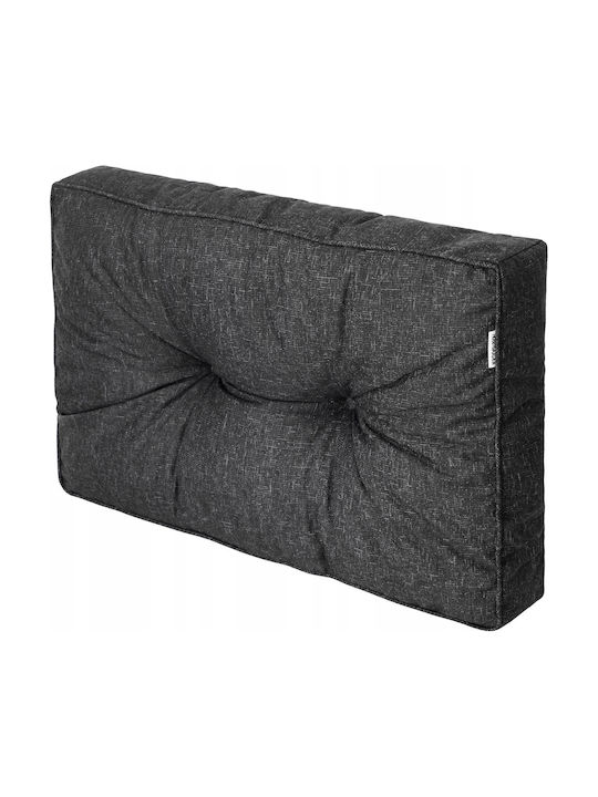 Garden Chair Cushion Black 40x40cm