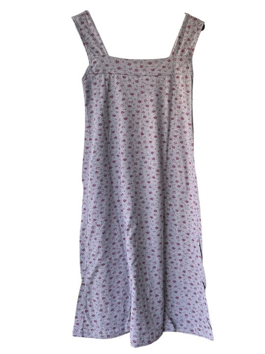 Nina Club Summer Women's Nightgown Burgundy