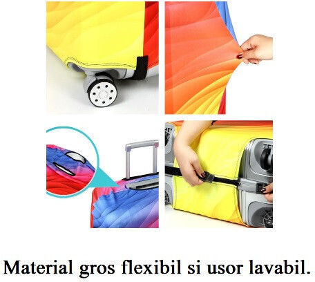 Husă pentru bagaje mov