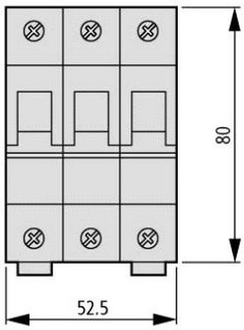 Eaton Three-Pole Rail Switch 4A