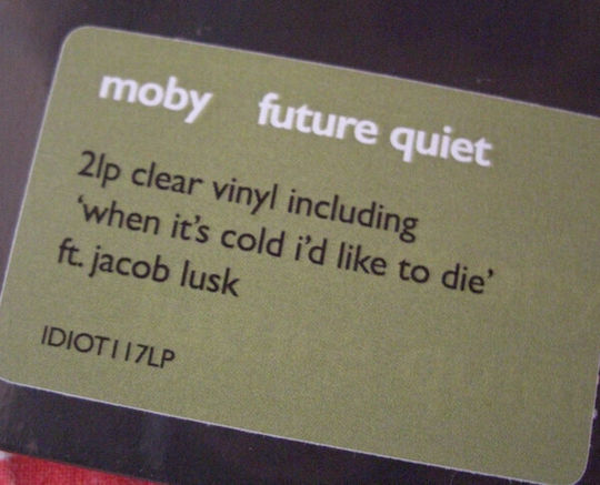 Moby Future Quiet Vinyl