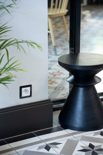 Schneider Electric Sedna Design Μονή Πρίζα Ρεύματος Μαύρη