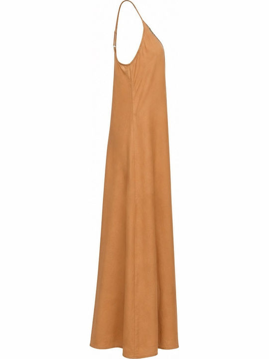 Sommer Maxi Damenkleid Gold
