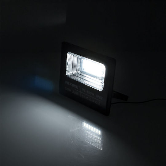 Στεγανός Ηλιακός Προβολέας LED 100W Ψυχρό Λευκό 6000K με Τηλεχειριστήριο IP67