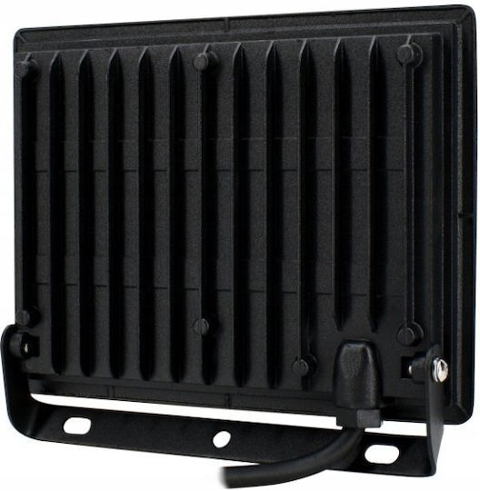 Bemko Στεγανός Προβολέας LED 50W Φυσικό Λευκό 4000K IP65