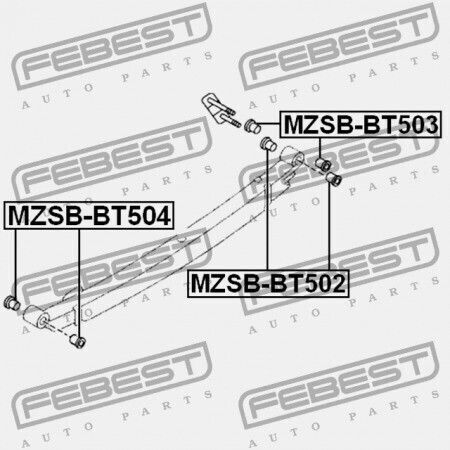 Δακτύλιος Ελατηρίου Πίσω Φύλλου Mazda Bt-50 Un 2006-2008 Eu Uh71-28-470