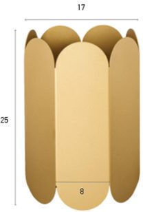 Luma Luma Wandleuchte mit G9 Lampenbirnensockel Gold